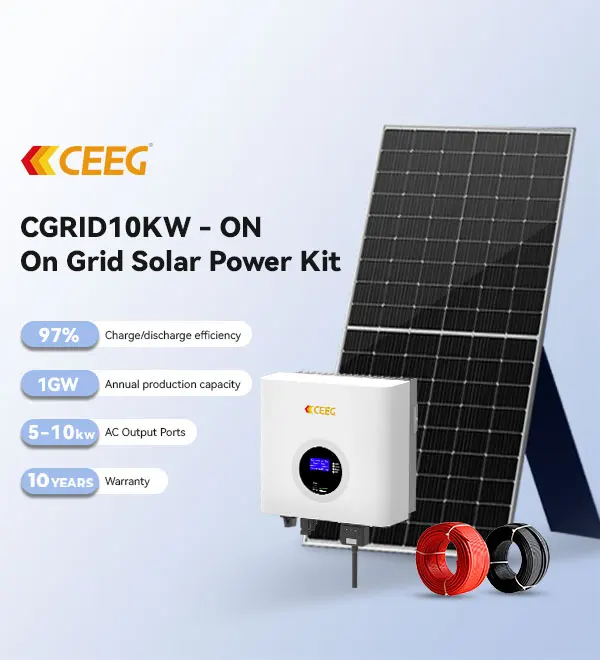 Ceegsun 10kw On Grid Solar Power Kit For Households Application Picture 1