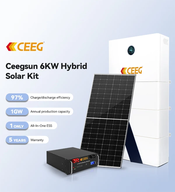 Ceegsun 6KW Hybrid Off-Grid/On-Grid Solar Kit With Battery Backup For Home Use Picture 1